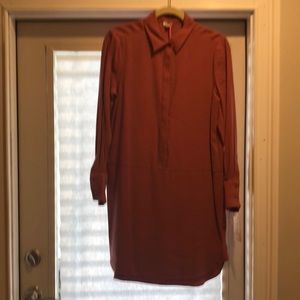 Rose shirt dress